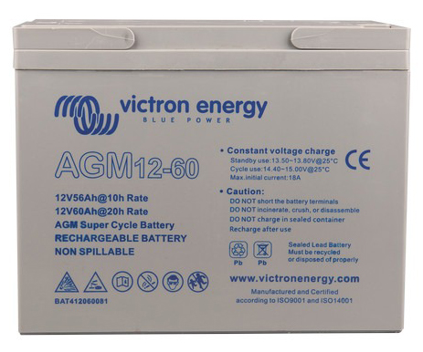 12V/60Ah AGM Deep Cycle Battery 1