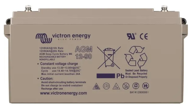 12V/90Ah AGM Deep Cycle Battery 1