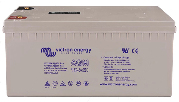 12V/240Ah AGM Deep Cycle Batt. (M8) 1