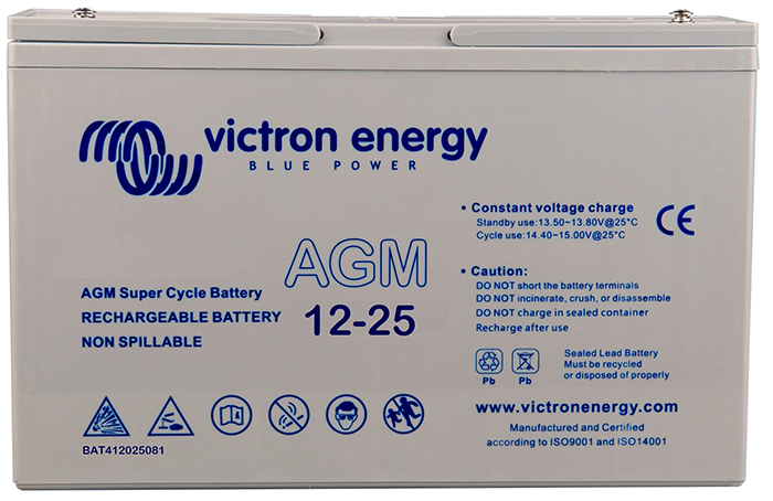 12V/25Ah  AGM Super Cycle Batt. (M5) 1