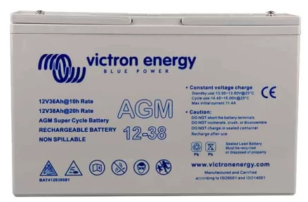 12V/38Ah  AGM Super Cycle Batt. (M5) 1